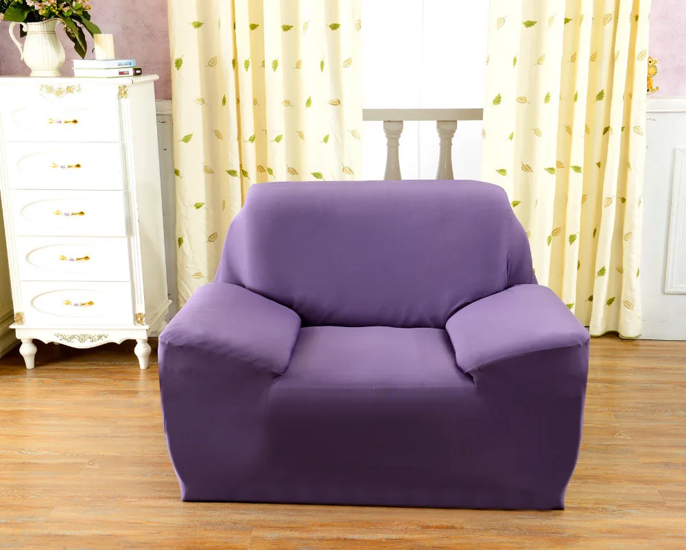 Drawing Room Decoration 1 seat Sofa Covers Polyester Spandex Fabric