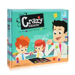 Crazy Scientist настольная игра тест трубка набор логическое мышление игра для детей Дети рассчитать навыки обучение игры английский Verison