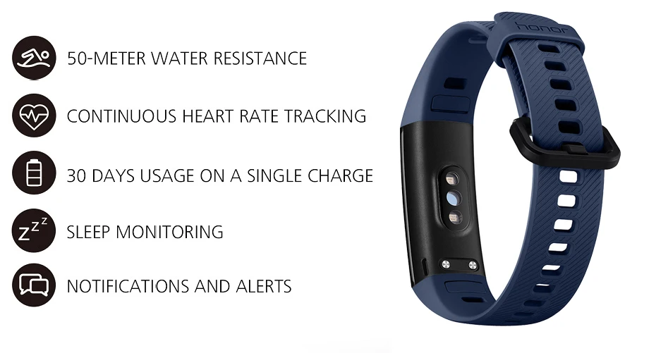 In Stock Original Huawei Honor Band 4 Smart Bracelet 50m Waterproof Color ouch screen Heart Rate Sleep Snap Smart Wristband