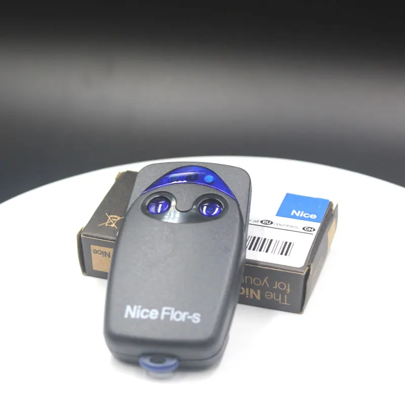 

New for NICE FLOR-s 2 button garage Gate Remote Control NICE Transmitter rolling code 433.92MHz 12V 23A