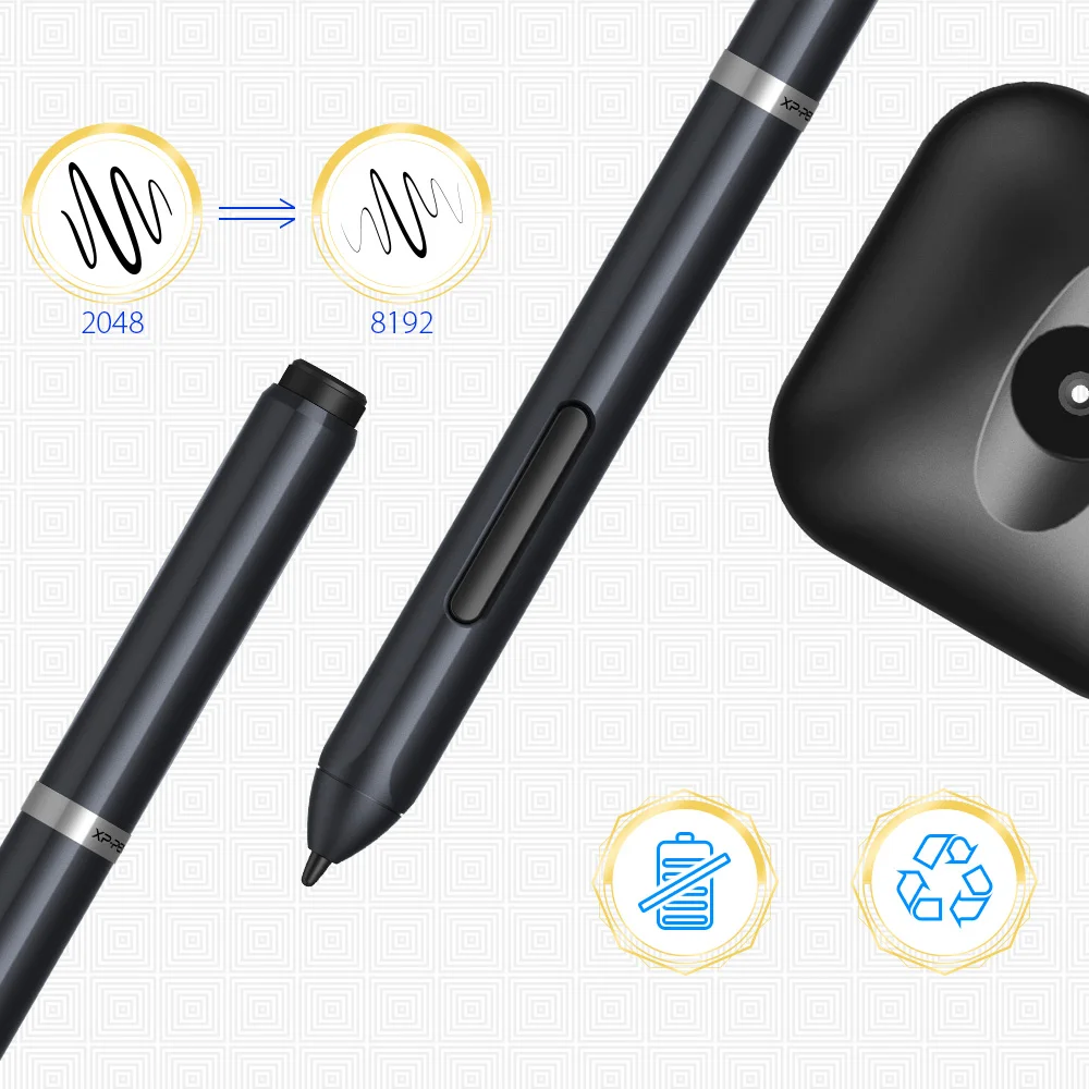 Дешево XP Pen Deco 01 графический планшет Графический Цифровой с наклоном для Android и 8 клавиш быстрого доступа (8192 уровней давления) для начинающих