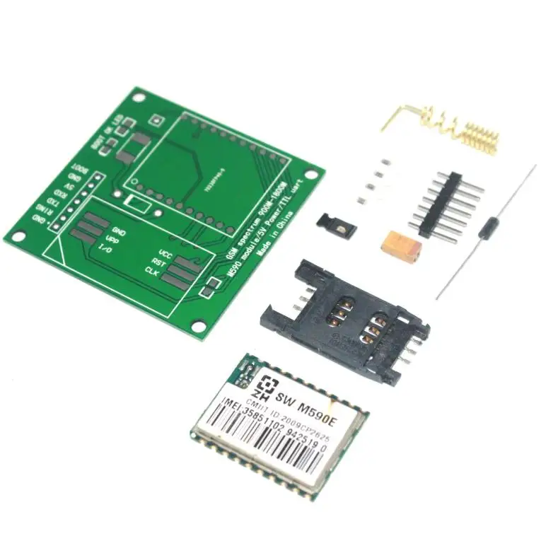 M590E GSM GPRS модуль 900m 1800m sms сообщения Diy наборы M590 процессор MCU тест|diy kit|gprs modulegsm gprs |