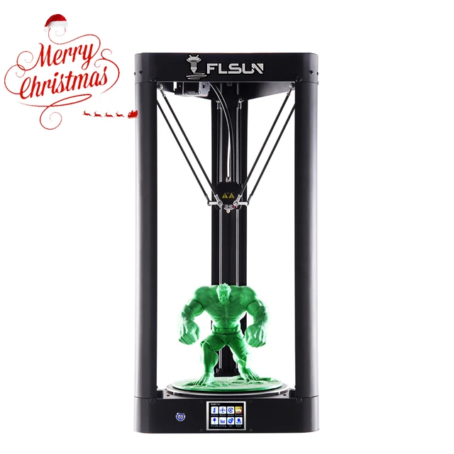Cheap 2019 3D Printer Flsun QQ-S AutoLevel Pre-assembly Delta 3D Printer HeatBed Touch Screen Wifi 24V Power Supply 32bits motherboard