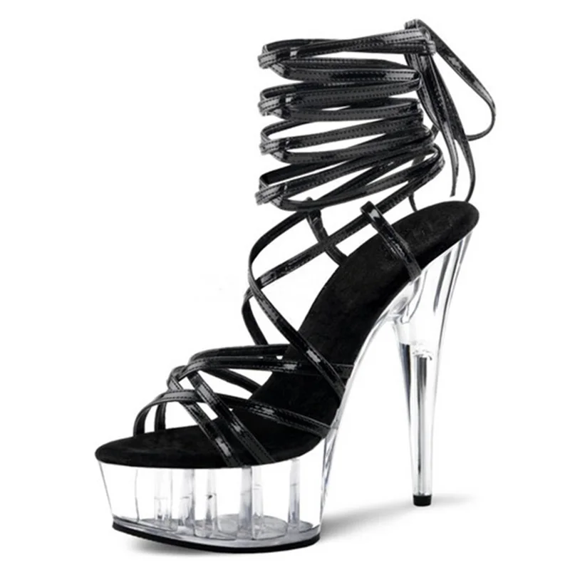 as Picture Talons Gelée Cm Sandales Hauts Étroite As 15 Picture Chaussures Stripper Bande Plate Talon Cristal De Danse Pôle forme Femmes 10 Taille Nuit Des Mode qgrgFS