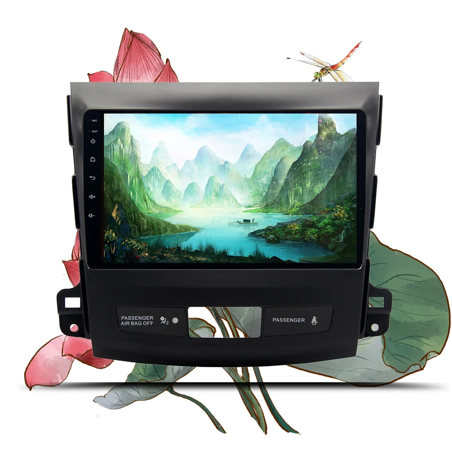 

9'' 1024*600 ips screen Android 9.1 Car Radio GPS Stereo Head unit tape recorder for Mitsubishi Outlander 2007 2009 2011 2013
