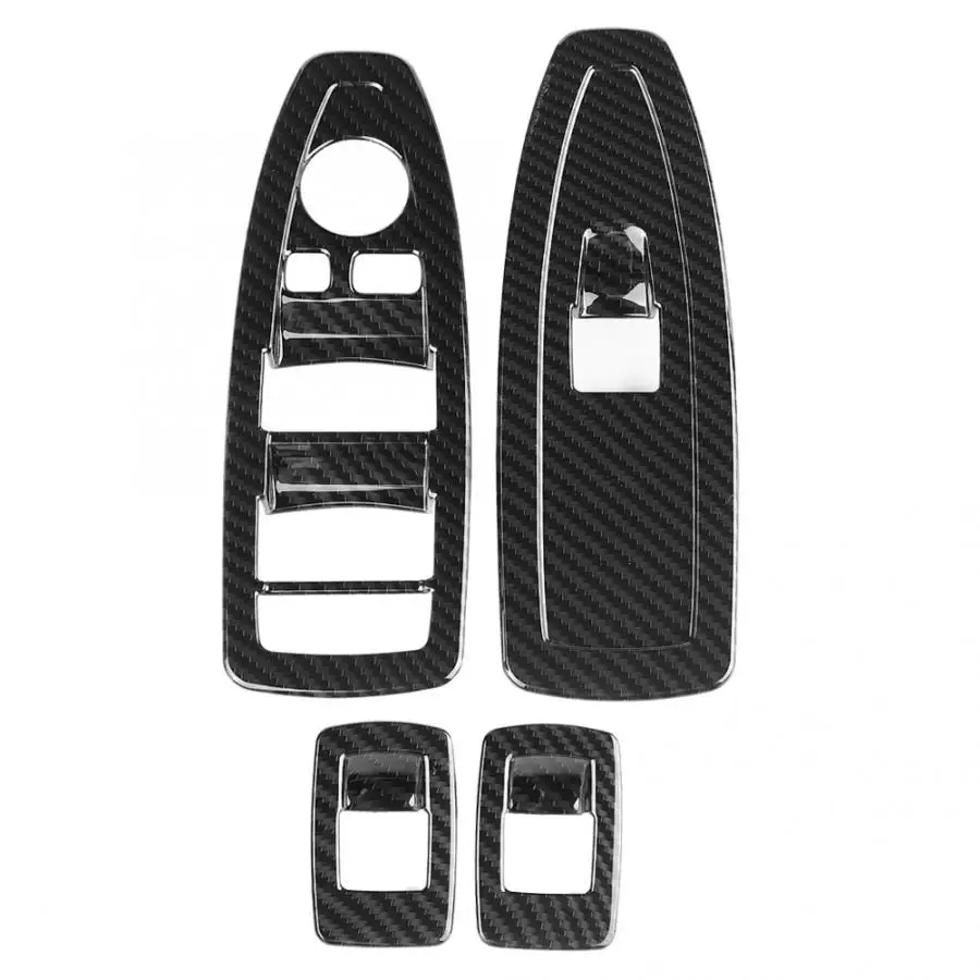 4 шт. автомобильные электрические стеклоподъемные панели для BMW X1 автомобильные аксессуары из углеродного волокна стиль
