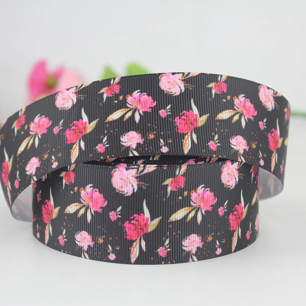 fashion floral printed grosgrain ribbon (3)