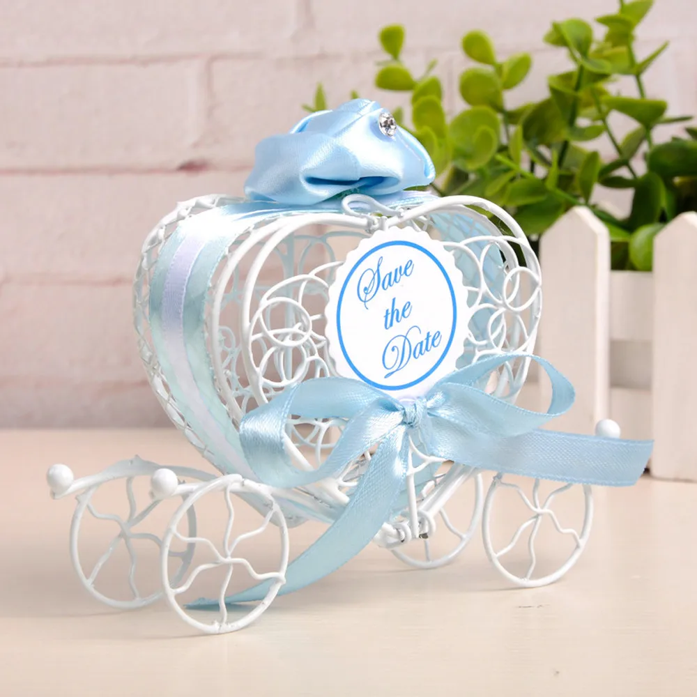 Свадебные украшения, 1 шт., европейская романтическая креативная железная тыква в форме сердца, свадебная тележка, коробка для конфет и подарки