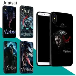 Juntsai Venom Том Харди плакат чехол для Xiaomi mi F1 8 9 6 6X A2 Max 2 3 Red mi 4X S2 5 плюс 6 6A Примечание 5A 5 Pro 4 7 Shell