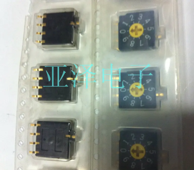 

5PCS/LOT COPAL 10 patch Kebao rotary switch 0-9 rotary dial switch switch SC-2210TB encoding