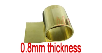 

brand new H62 Thin latten flitter gold brass sheet Yellow brass strip foil Brass plate 0.8mm thickness 200mm width brass band