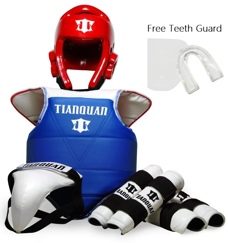 Taekwondo Gear Adult Child Flanchard 5 Piece/set Molding Helmet Chest