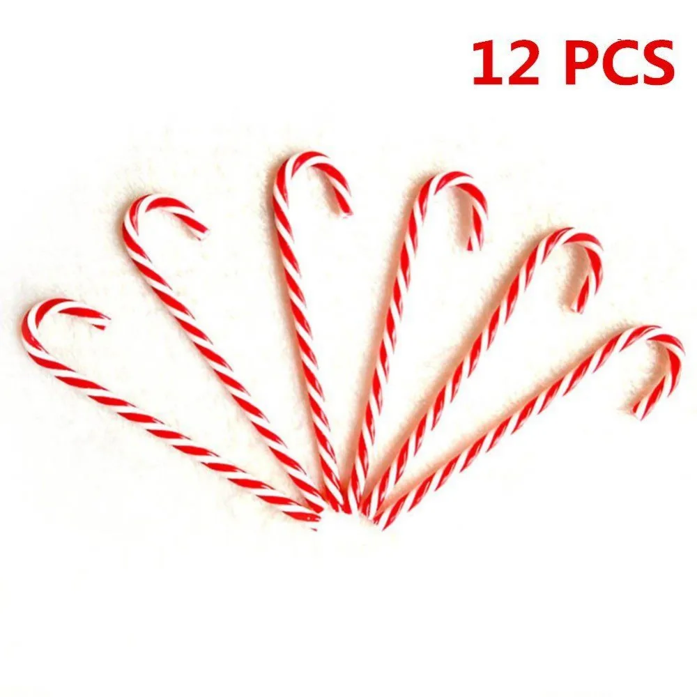 12 x Acrylic Candy Cane Xmas Tree Hanging Decoration Christmas Ornaments Free Shipping in Party DIY Decorations from Home & Garden on Aliexpress