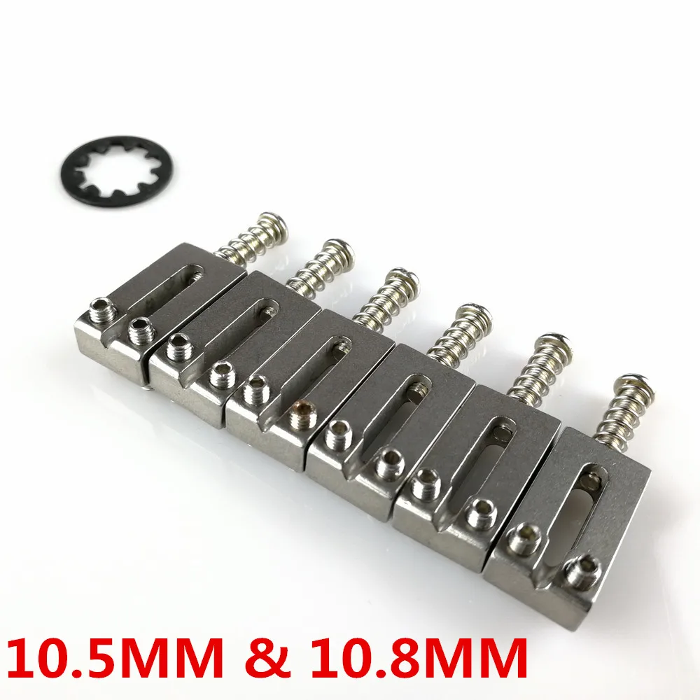 melhor Novo Aço Inoxidável de alta massa Selas Ponte 10.5mm 10.8mm Para pontes tremolo Stratocaster a guitarra Elétrica
