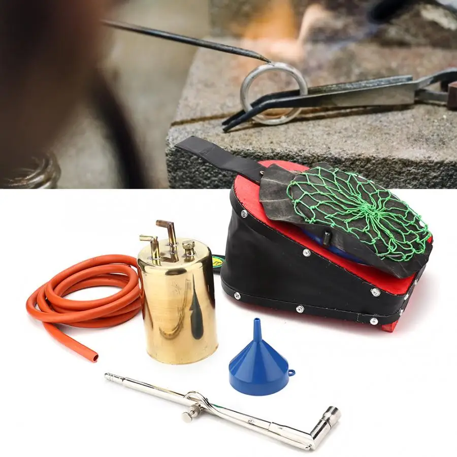 Ювелирный инструмент сварочный факел ювелирные изделия кожа ноги ветер Шар Воздушный набор с масляной трубой Воронка высокого качества инструмент для плавления набор a
