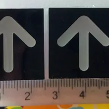 Красный стрелкой в одну сторону 7-сегментный стрелка светодиодный цифровая трубка Дисплей 0," 0.8in 22*22 мм, 10 шт