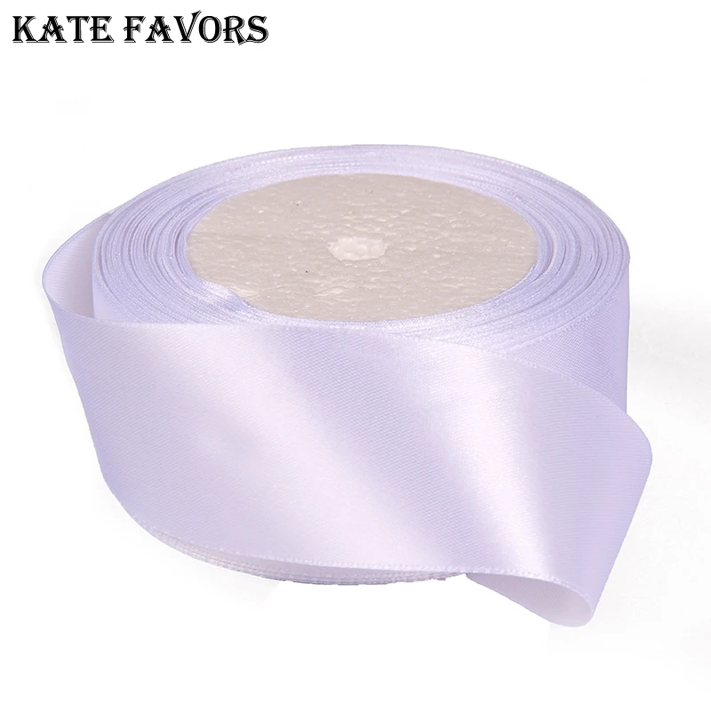 

1 Roll (25Yards) 40Mm, Solid Color White Satin Ribbon Wedding Party Wedding Decoration, Wedding 001-40