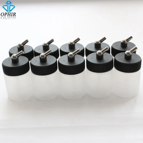 10x Airbrush Plastic 22cc bottle Professional paint cup for Single Aciont Airbrushes_AC019-10x Pakistan