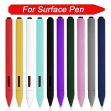 Мягкий силиконовый чехол для поверхностного карандаша с наконечником, держатель для планшета, стилус, полный защитный чехол, сумки для поверхностного сенсорного пера