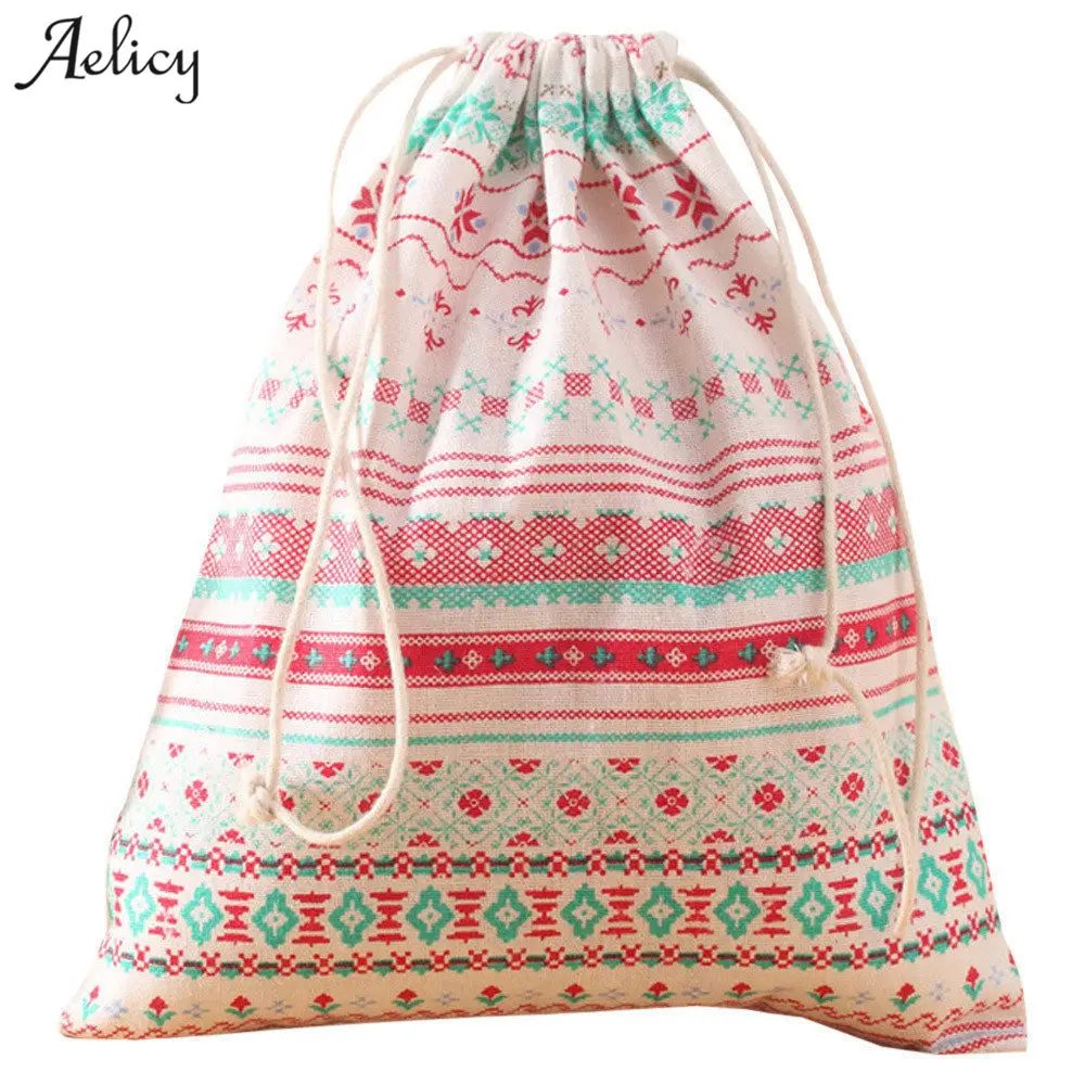 Aelicy Women Leisure Cartoon Printing Drawstring Backpack Newest