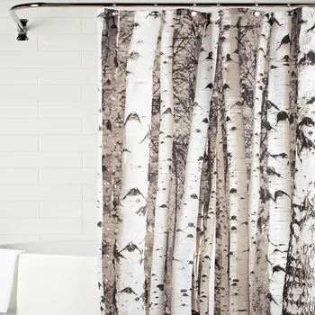 

Trunk printing bath curtains suite bathroom polyester waterproof mildew Amazon bathroom hot home decorative shower curtain