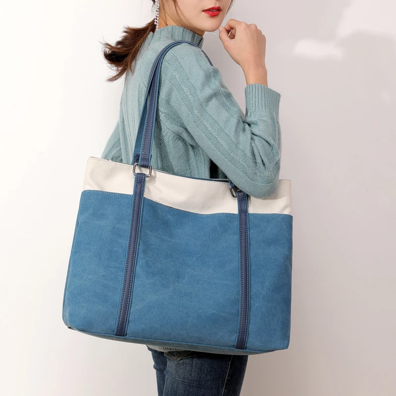 JANESPRI New Fashion Canvas Women Handbag High capacity Shoulder bag for Girls Retro Casual Tote Bags for Women Bolsas 2019 (7)