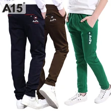 Штаны для мальчиков модель года, осенне-зимняя детская одежда брендовые Детские штаны для мальчиков-Подростков Спортивные Повседневные детские штаны для детей возрастом 8, 10, 12, 14, 16 лет, A15