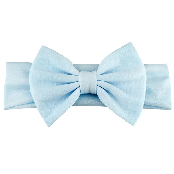 10pcs/lot High Quality Kids Cotton Headbands With 11CM Bows For Birth Girls Top Quality Headwear