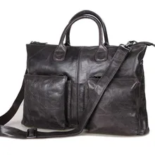 Nesitu винтажные серые/коричневые из натуральной кожи мужские сумки-мессенджеры из воловьей кожи мужские портфели портфель сумки# M7241