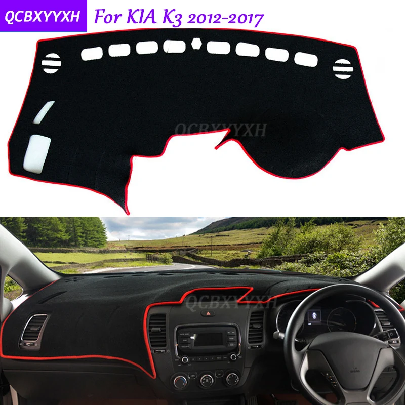 Для KIA K3 2012- коврик на приборную панель защитный интерьер Photophobism накладка тент подушка для автомобиля Стайлинг авто аксессуары