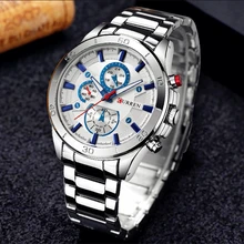 Hot Fashion Full Stainless Steel Watches Top Brand CURREN Casual Mens Watch Analog Sport Wristwatch Quartz Clock Male erkek saat