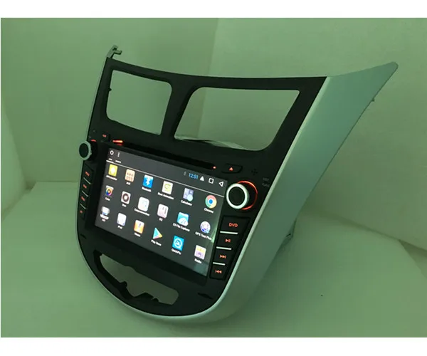 Cheap car radio DVD Android T3  for Hyundai Solaris Verna accent radio GPS navigation with maps 13