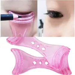 Розовая подводка для глаз, формирующая DIY шаблон для раздавливания, ручка для массажа бровей