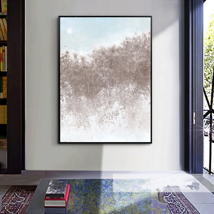 Living Room Abstract Painting Canvas Home Decor Dining Room Vertical