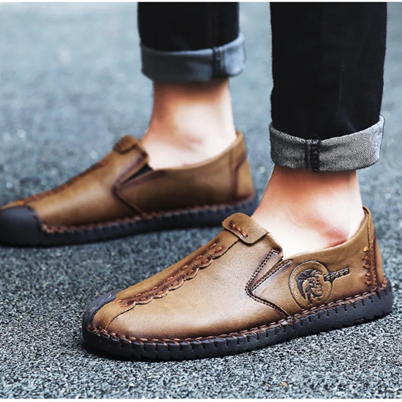 2019 весенние туфли-лодочки мужские модные мужские кроссовки Корейская версия тренда низкие, чтобы помочь деловая повседневная обувь для