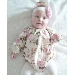 На возраст от 0 до 18 месяцев, прекрасный цветочный комбинезон, детская одежда для новорожденных и маленьких девочек хлопковые длинные рукава комбинезон игровой костюм одежда на возраст от 0 до 18 месяцев