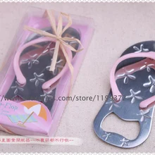 DHL 500 шт. пляжная тема флип-флоп вино открывалка для бутылок с Морская звезда свадебный подарок девичник гостей подарок синий розовый