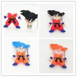 Оптовая продажа мультфильм Dragon Ball u диска Гоку Король обезьян Kuririn usb накопитель 4 ГБ 8 ГБ 16 ГБ 32 ГБ флеш-накопитель 64 г Флеш накопитель