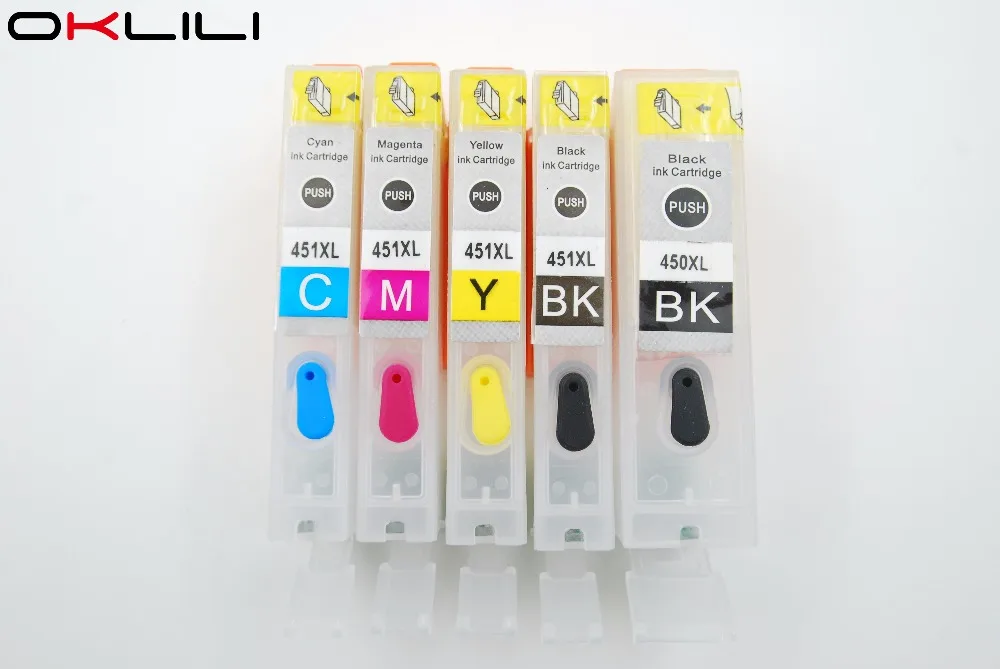 

PGI450 CLI451 PGI-450 CLI-451 Refillable Ink Cartridge for Canon iP7140 iP7240 MG5440 MG5540 MG6440 MX924 iX6840 MG6340 iP8740