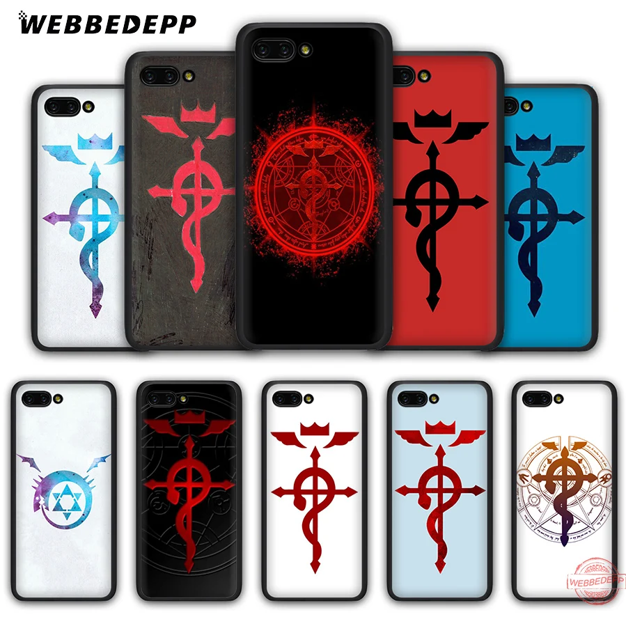 

WEBBEDEPP Fullmetal Alchemist Symbol Soft Silicone Case for Huawei Honor 8 8C 9 10 Note Lite 8X 7X 6A 7C 7A 2GB Pro