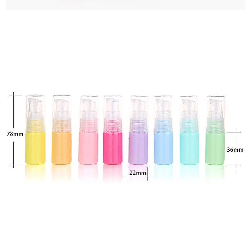 Silicone Refillable Portable Mini Empty Cosmetic Container Perfume Traveler Packing Bottle Press Bottle for Lotion Shampoo Bath