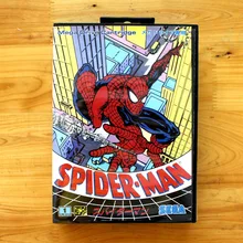 Spider.Man 16 Bit MD Game Card with Retail Box for Sega MegaDrive & Genesis Video Game console system