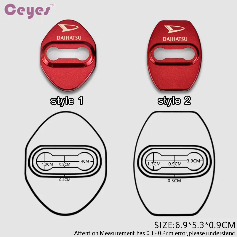 Ceyes автостайлинг из нержавеющей стали авто защита дверных замков чехол для Daihatsu Terios Sirion Yrv автомобильные эмблемы аксессуары автостайлинг