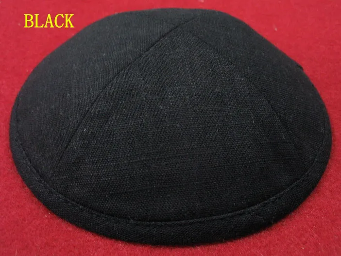 Постельное белье Делюкс еврейская кипа YARMULKE KIPPOT, персонализированное по запросу - Цвет: BLACK