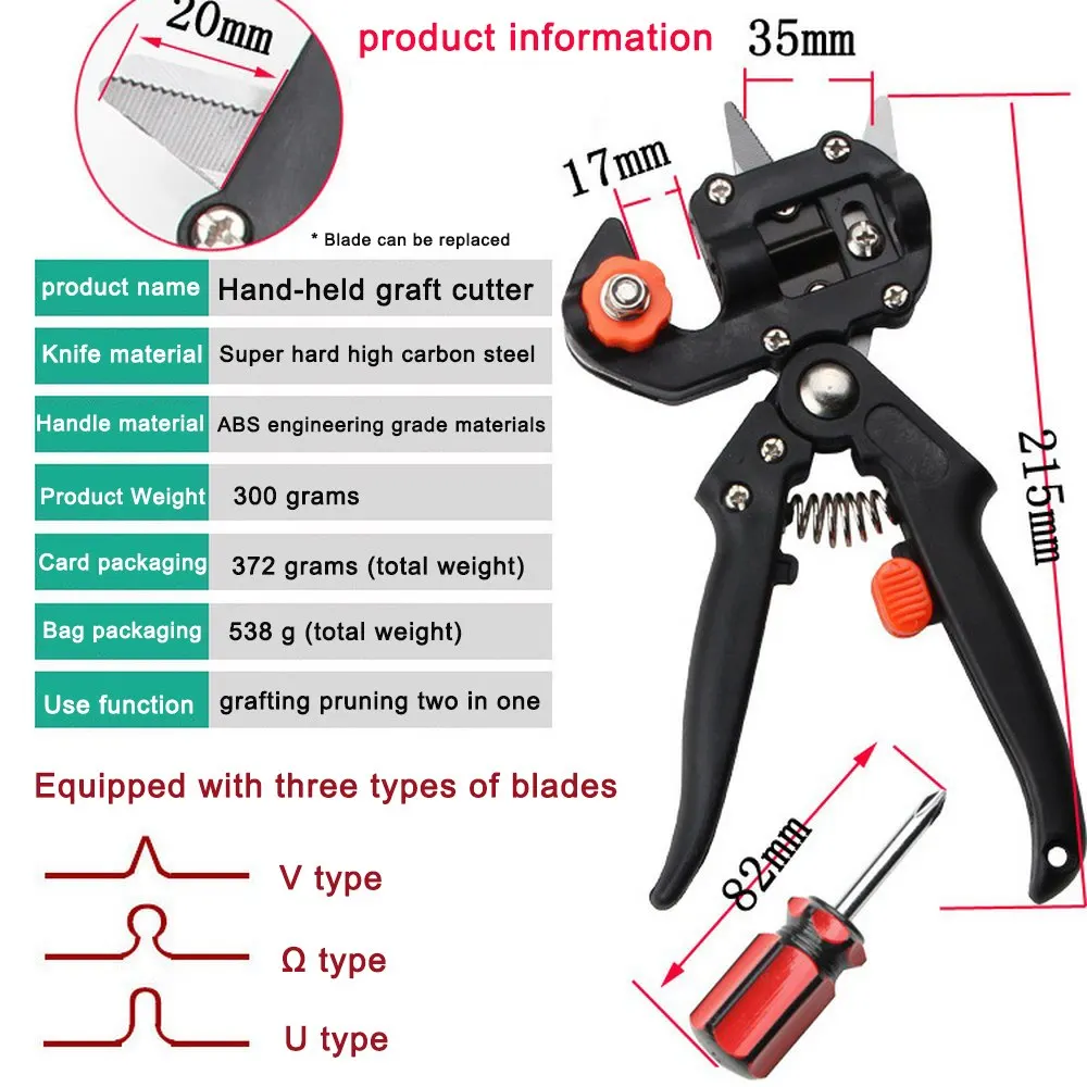 Садовые инструменты, набор для прививки фруктового дерева, садовый сельскохозяйственный секатор, измельчитель для прививки, для резки