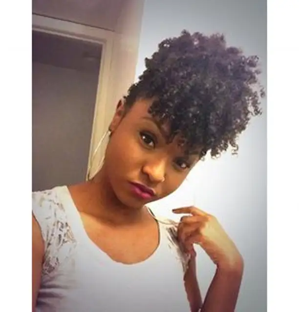 Curly Ponytail Hairstyle Afro Kinky Curly Drawstring Ponytails For