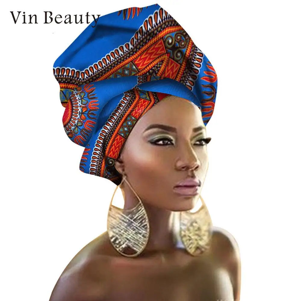 Шали хлопковые шарфы Африканский головной убор декоративный женский платок на голову Африканский Кемпинг Ретро Защита от солнца - Цвет: 3