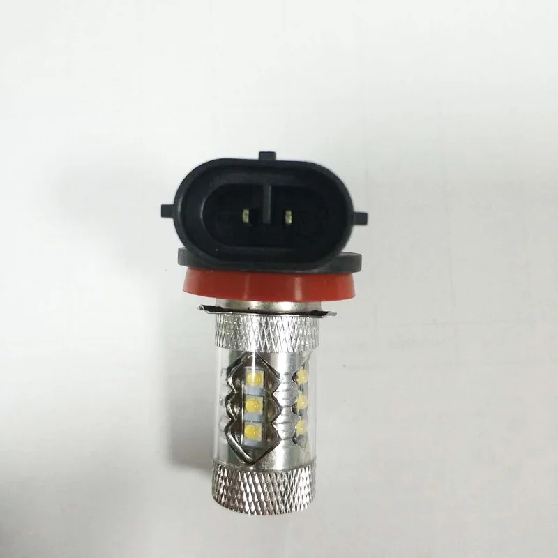 Светодиодная лампочка H8 16SMD 2828 80 Вт 6500K 7000K белая светодиодная для Светодиодный