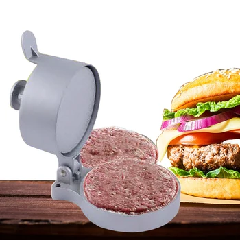 

Aluminum Alloy Hamburger Meat Press Beef Patty Makers Mold Kitchen Gadget