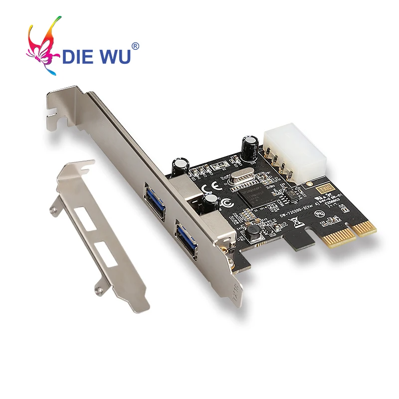 Плата расширения DIEWU PCI Express к 2 USB 3 0 компьютерные аксессуары адаптер переходника
